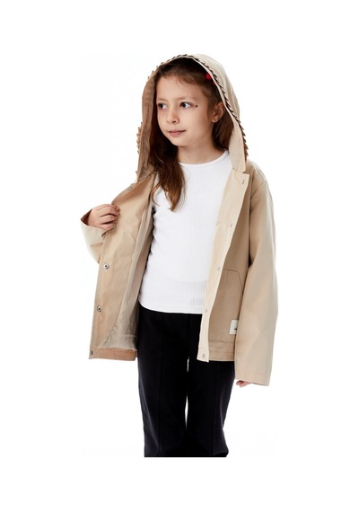 Benitto Kids Kız Çocuk Mevsimlik Yağmurluk Ceket 51360 Kahve
