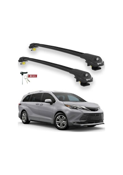 Turtle Toyota Sienna Xl40 2021-2025 Ara Atkı Air1 Siyah