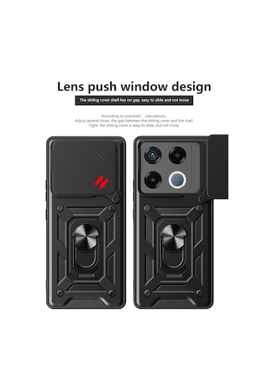 Apsuwa İnfinix Gt 20 Pro Kılıf Pars Yüzüklü Standlı Darbe Korumalı Lacivert