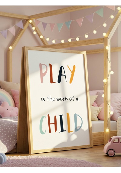Play Child Dijital Baskı Poster V2 Çerçevesiz
