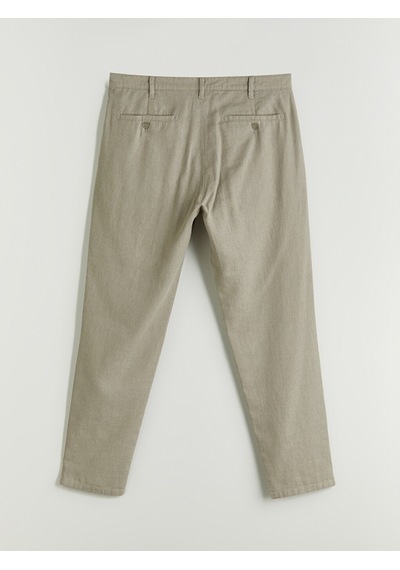 Lcwaıkıkı Classic Yeşil Regular Fit Keten Karışımlı Erkek Chino Pantolon