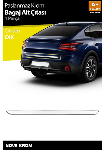 Citroen C4x Krom Bagaj Alt Çıtası 2022 Üzeri