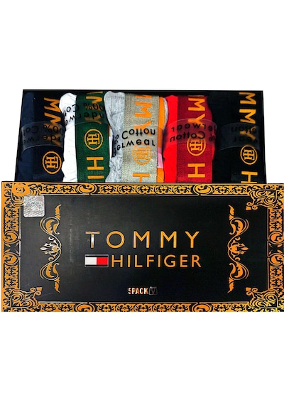 Tommy Hilfiger Erkek Boxer Relax Fit 5"li Slim Fit Antrasit - Lacivert - Bordo