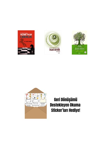 Hizmetkar Liderlik Cep Boy + İnsani Derinlik + Aile Şirketleri + Okuma Sticker'ları