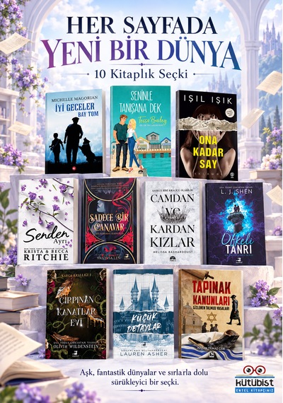 Kutubist 10 Kitap Seti Fantastik, Aşk, Gerilim Ve Gizem Seçkisi, Romantizm, Psikolojik Gerilim Ve Macera