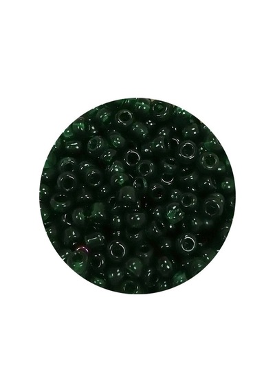Dökme Cam Kum Boncuk 8/0 3 Mm - 20 Gram - Şeffaf Koyu Yeşil - Bnc155 Diğer