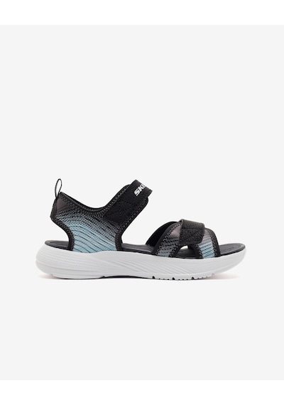 Skechers Mıcrospec-splash Büyük Erkek Çocuk Siyah Sandalet 407034l Bksl Siyah