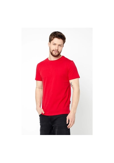 MMetalic Erkek Çok Renkli T- Shirt Regular Fit Rahat Kesim Bisikle (549330284) Kırmızı