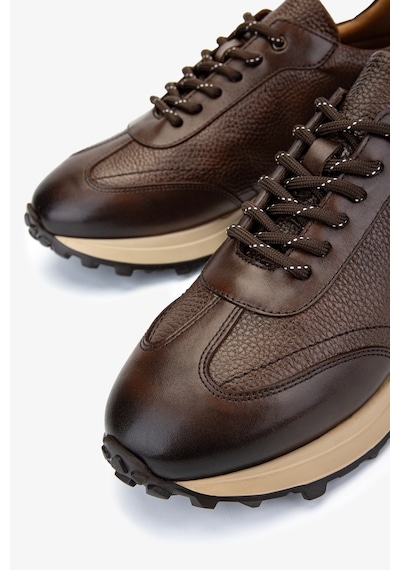 Valmenti Erkek Hakiki Deri Kahverengi Sneakers & Spor Ayakkabı 383 6400 Erk Ayk Y25 Khv Slvr/khv Fltr Kahverengi