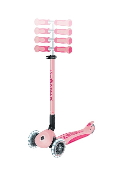 Globber Go Up Deluxe Işıklı Scooter - Pastel Pembe pembe