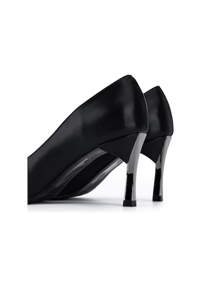 Tamer Tanca Kadın Vegan Siyah Stiletto Ayakkabı 911 225 Bn Ayk Y22 Sıyah Cılt Siyah