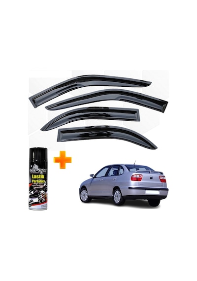 Seat Cordoba Mügen Cam Rüzgarlığı 1998 - 2002 Arası 4 Lü Takım +500ml Lastik Parlatıcı