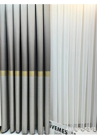 Nivemeshome Aslıhan Toprak Ft632116 V-5301 1/3 Sık Pile Fon Perde Apm