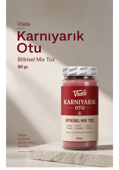 Karnıyarık Otu Tozu Psyllium Bitkisel Karışımlı Toz 80 Gr