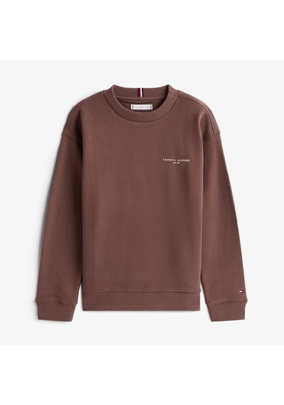 Tommy Hilfiger Mini Corp C-neck Çocuk Kahverengi Sweatshirt Ks0ks00665 Kahverengi