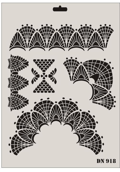 Rich Dantel Seri Dn-918 Stencil 35x25 Cm - Blba-290475 Renkli