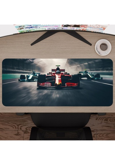 F1 Gaming Mouse Pad Kauçuk Kaymaz Taban Mousepad V1, 70x30 Xl