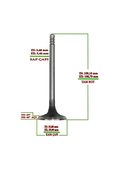 SUBAP INEX STD TAKIM CIVIC VTEC 1.6 16V ACCORD 02- 2.0 16V K20 SP