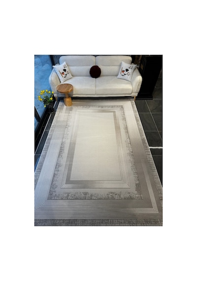 Merinos Vista Gri Renk %100 Akrilik Yumuşak Dokulu Salon Oturma Odası Halısı 79323-95