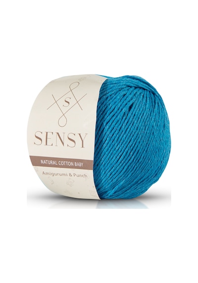 Premium Amigurumi Ipi Punch Panç Baby Soft Cotton 50 Gr Örgü Ip Turkuaz