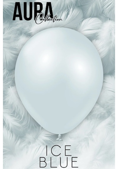 Beysüs Aura Collection Ice Blue Balon Buz Mavisi - 12 İnç - 5 Adet