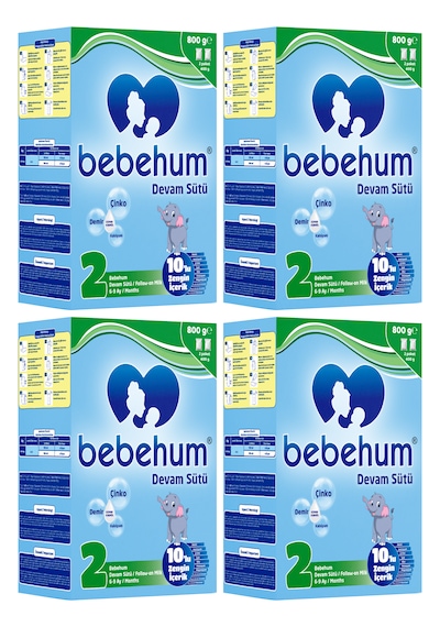 Bebehum 2 Bebek Sütü 800 G 4 Adet