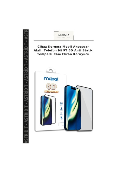 Cihaz Koruma Mobil Aksesuar Akıllı Telefon Mi 9t 6d Anti Static Temperli Cam Ekran Koruyucu
