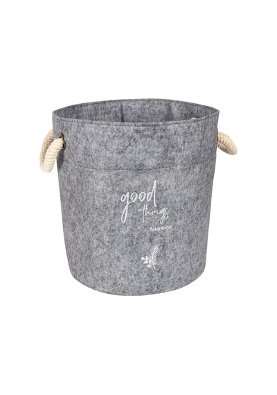 Kulplu Yuvarlak Düzenleyici Çok Amaçlı Kolay Taşınabilen Organizer Keçe Sepet Mini 03662 Belirtilmemiş