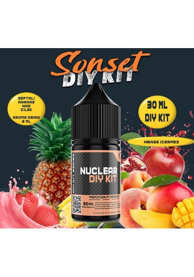 Nuclear 30 Ml Dıy Kit Sonset Gıda Aroması 6 Ml Aroma İçerir