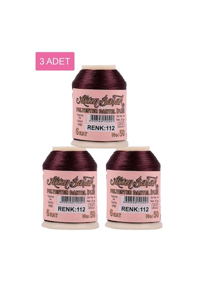 3 Adet Altınbaşak Oya Ve Dantel İpi 20 Gr - Royaleks - No: 112