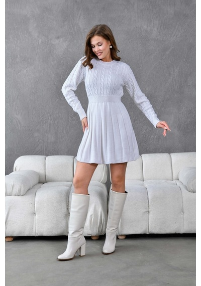 Flex Fashıon Saç Örgülü Trend Popüler Triko Mini Elbise Krem - 662242424 Krem - 662242424 Krem Flex Fashıon Saç Örgülü Trend Popüler Triko Mini Elbise Krem - 662242424 Krem - 662242424 Krem