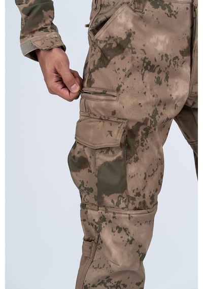 Combat Tactical Pantolon Komando Softshell Kamuflaj - 508-672-jandarma Çok Renkli