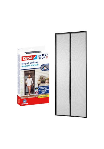 Mıknatıslı Kapı Sineklik Küçük 0,8m X 2,0m Siyah 1