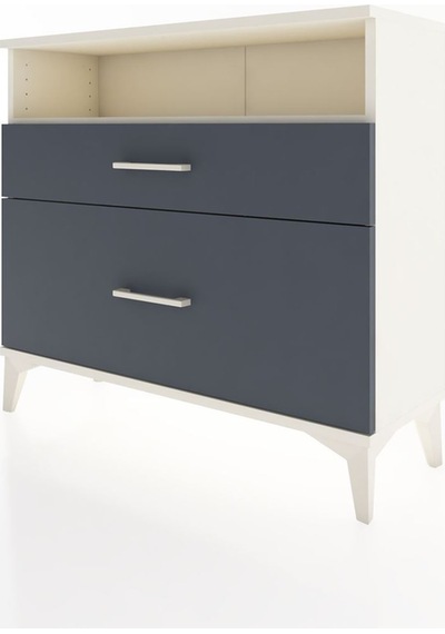 Arges Şifonyer Tek Raflı 2 Çekmeceli 88x30x80 Aytaşı-antrasit Aytası