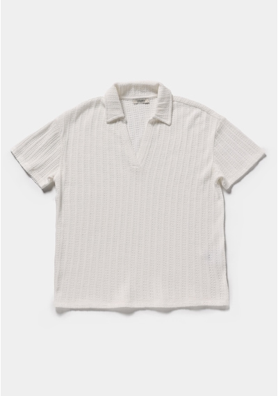 Colin's Colins Regular Fit Polo Yaka Jakarlı Kadın Ekru Kısa Kol Tişört Cl1080433 Q1.v2 Ecr Colin's Colins Regular Fit Polo Yaka Jakarlı Kadın Ekru Kısa Kol Tişört Cl1080433 Q1.v2 Ecr