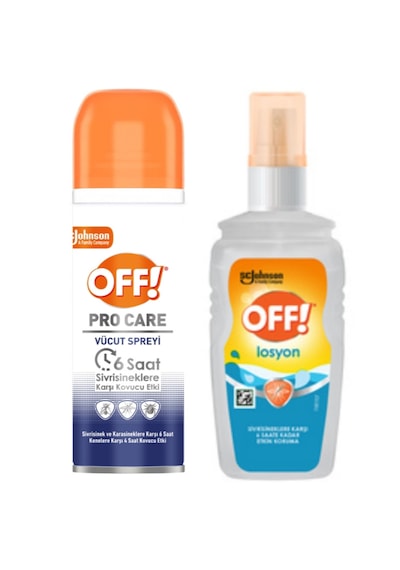 Johnson Off Pro Care Kene Sinekkovar Vücut Spreyi 100ml + Sivrisinek Kovar Vücut Losyonu 100ml