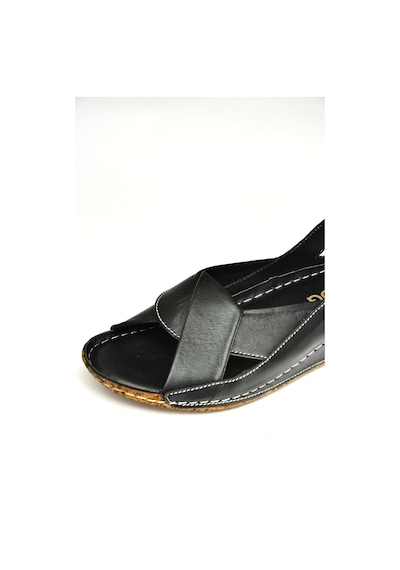 Fox Shoes U555061003 Siyah Hakiki Deri Sandalet Siyah-hakiki Deri Siyah