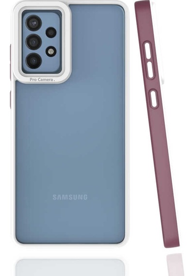 Galaxy A72 Kılıf Zore Mima Kenarları Renkli Silikon Kılıf