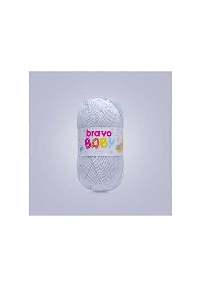 Baby Tüylenmez Anti Pilling Bebek Yünü 100 Gr 250 Metre Renk Kodu: 900 Açık Gri