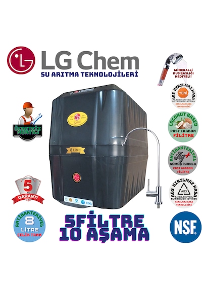 Lg Chem Cool Siyh Montaj Dahil 8lt 5fl 10 Aşama Su Arıtma Cihazı