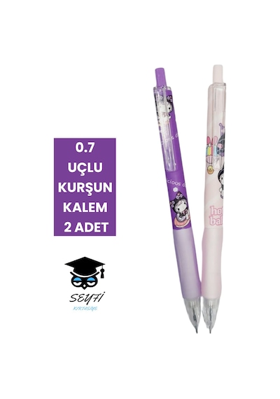 Eğlenceli Başlıklı 0.7 Uçlu Kurşun Kalemler Yeşil