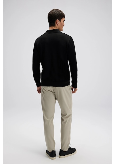 Ellesse Erkek Polo Yaka Sweat Em607-bk Siyah Siyah