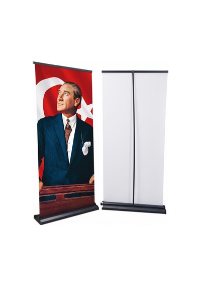 Atatürk Poster Baskılı Pro Roll Up Banner 100x200cm No:1 Diğer
