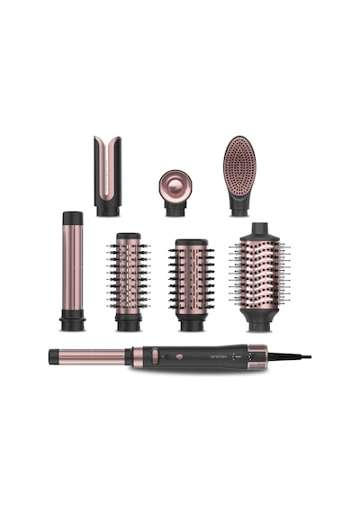 Ceramiccare 8in1 Airglam Gyro Saç Şekillendirme Seti Siyah