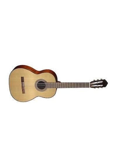 Cort Ac100dxop Deluxe Klasik Gitar Başlangıç Seviye Ladin Kapak, Geliştirilmiş İnce Sap Profili Ve Open Pore Doğal Mat Bitiş