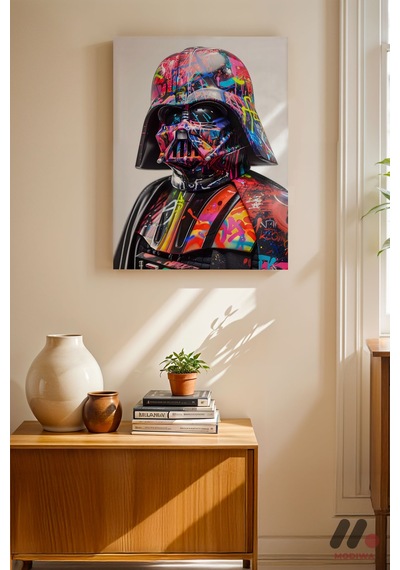 Pop Art Zırhlı Karakter, Çerçevesiz Yüksek Kalite Duvar Afişi - Modern Ev Dekorasyonu