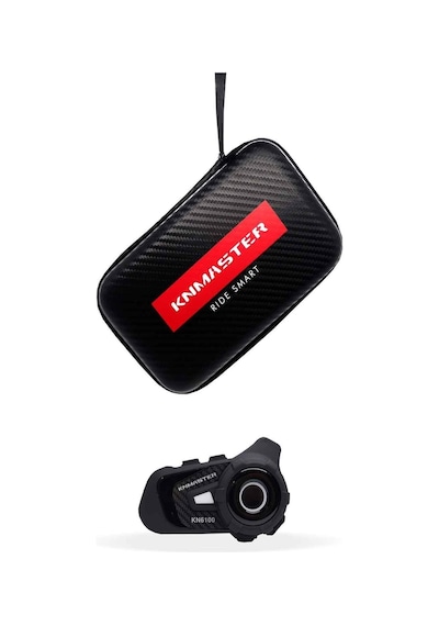 Knmaster Kn6100 Motosiklet Bluetooth Interkom Kulaklık Seti Siyah