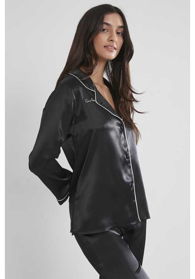 Pierre Cardin Kadın Saten Boydan Düğme Pijama Takımı 1200 001