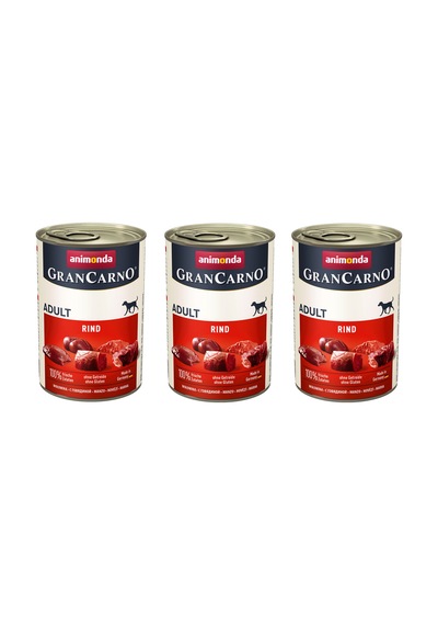 Animonda Gran Carno Sığır Etli Köpek Konserve 400 G X 3 Adet