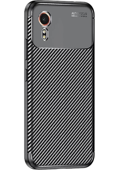 Newface Samsung Galaxy Uyumlu Xcover 7 Kılıf Auto Focus Karbon Kapak - Siyah Diğer